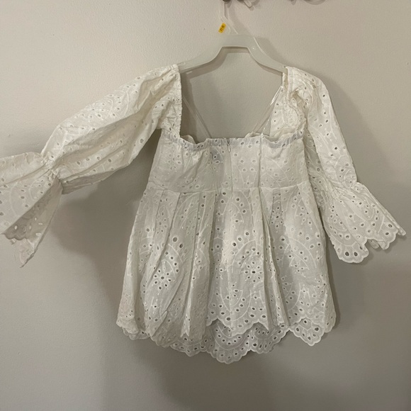 Eyelet Blouse Top - Picture 3 of 6